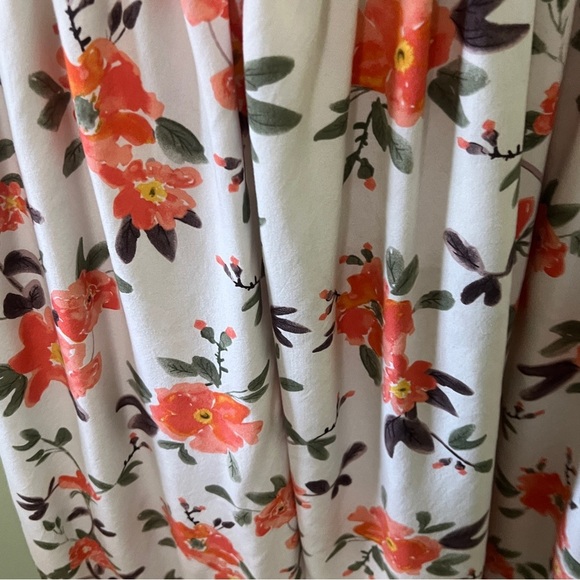 Matilda Jane Maxi Dress striped floral Coral Cream Medium - Picture 4 of 6